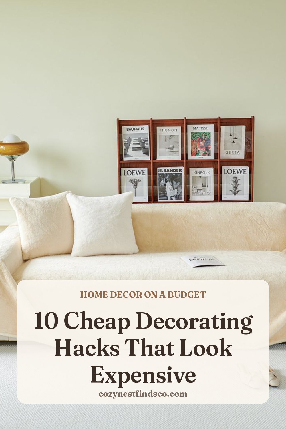 10 Cheap Decorating Hacks That Look Expensive: pin image for Pinterest